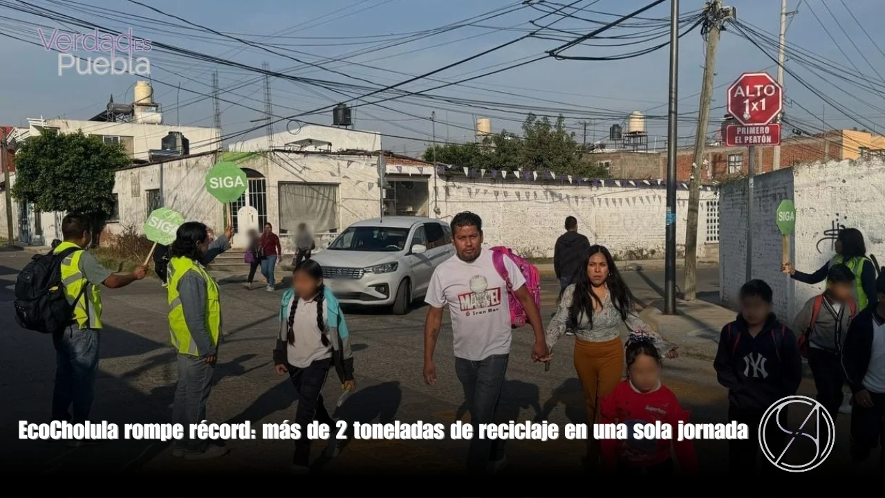 EcoCholula rompe récord: más de 2 toneladas de reciclaje en una sola jornada