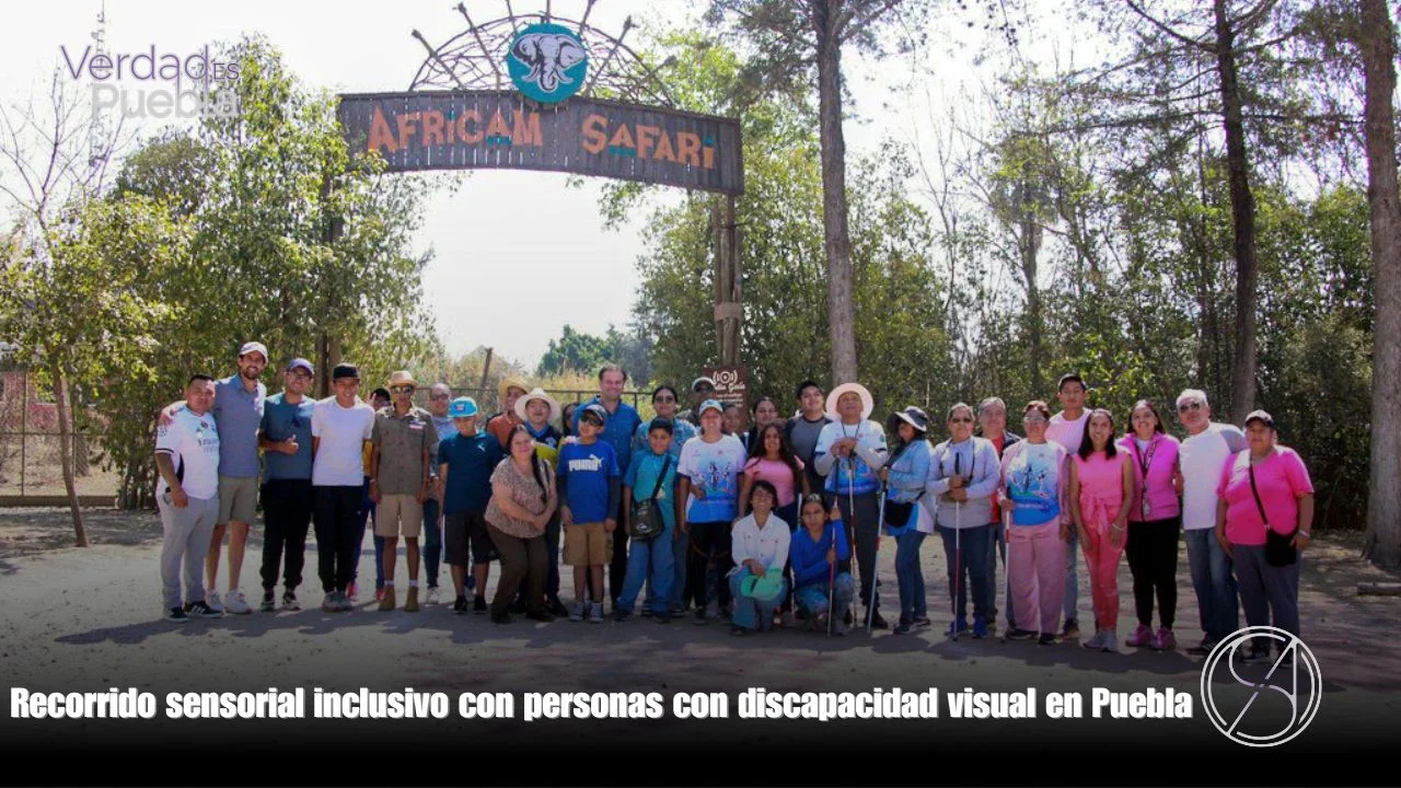 IMDP y Africam Safari ofrecen recorrido sensorial a deportistas con discapacidad visual