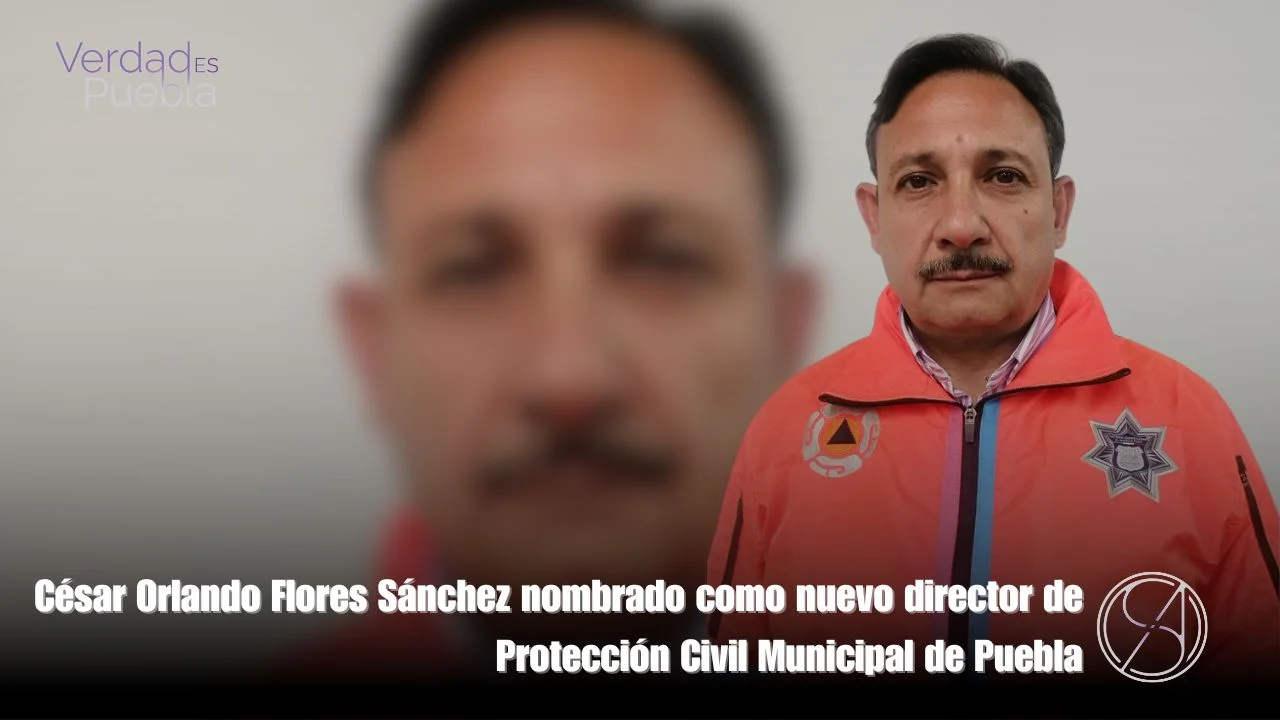 César Orlando en Protección Civil Municipal de Puebla