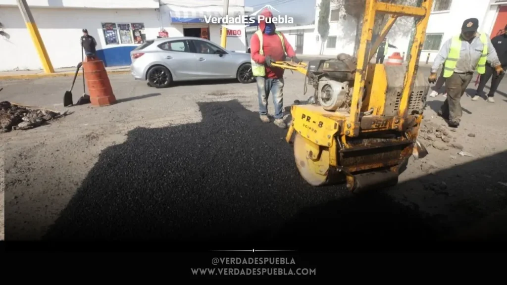 bacheo en Puebla