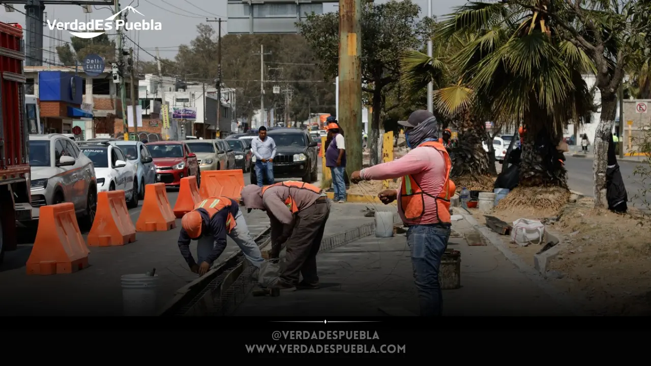Retornos en Calzada Zaragoza Puebla movilidad