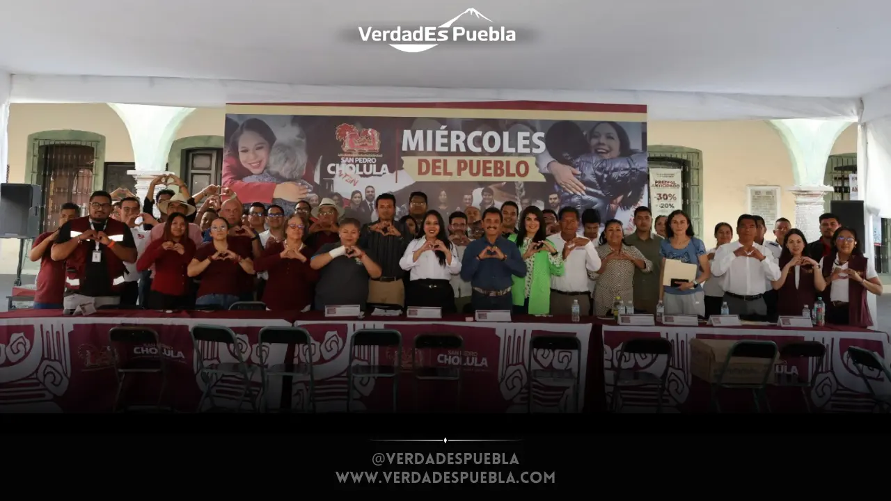 Tonantzin Fernández encabeza Miércoles del Pueblo en San Pedro Cholula