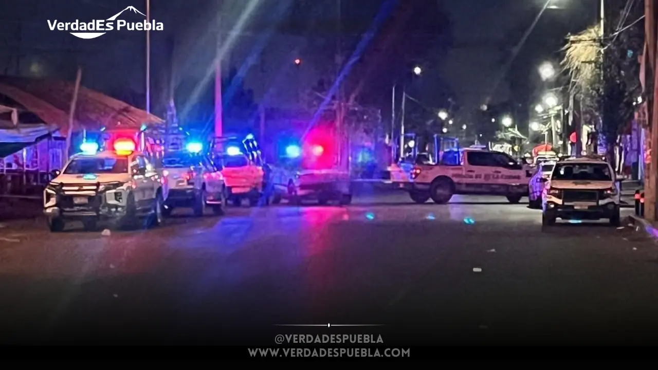 ataque a balazos en Mercado Unión Puebla con presencia policial
