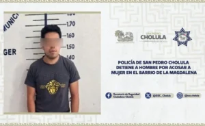 SSC Cholula detiene a presunto acosador en La Magdalena
