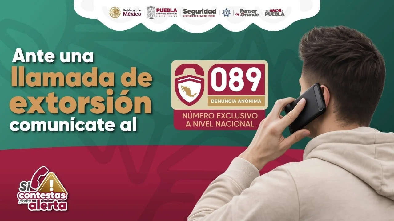 Detenidos extorsionadores Puebla tras operativo de seguridad